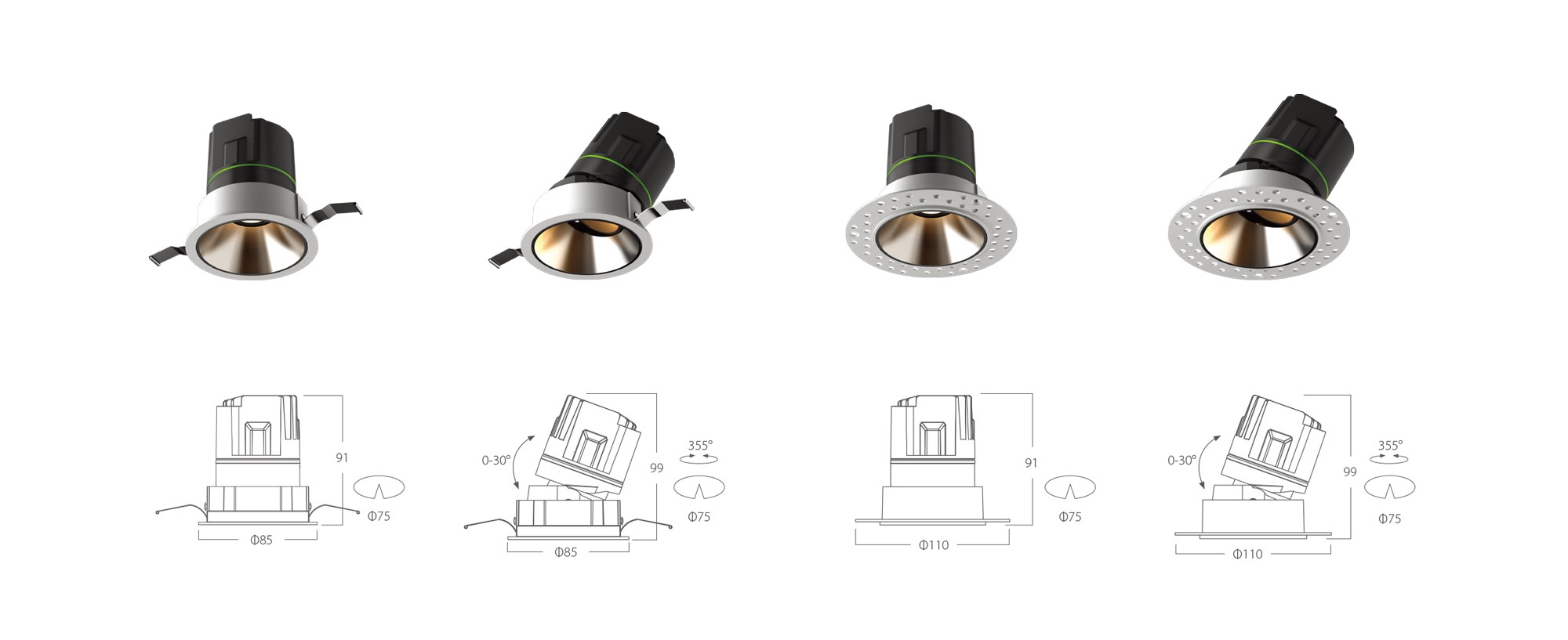 Prolight round 尺寸 图